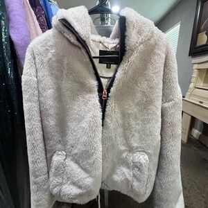 Lucky Brand Cream Teddy Jacket